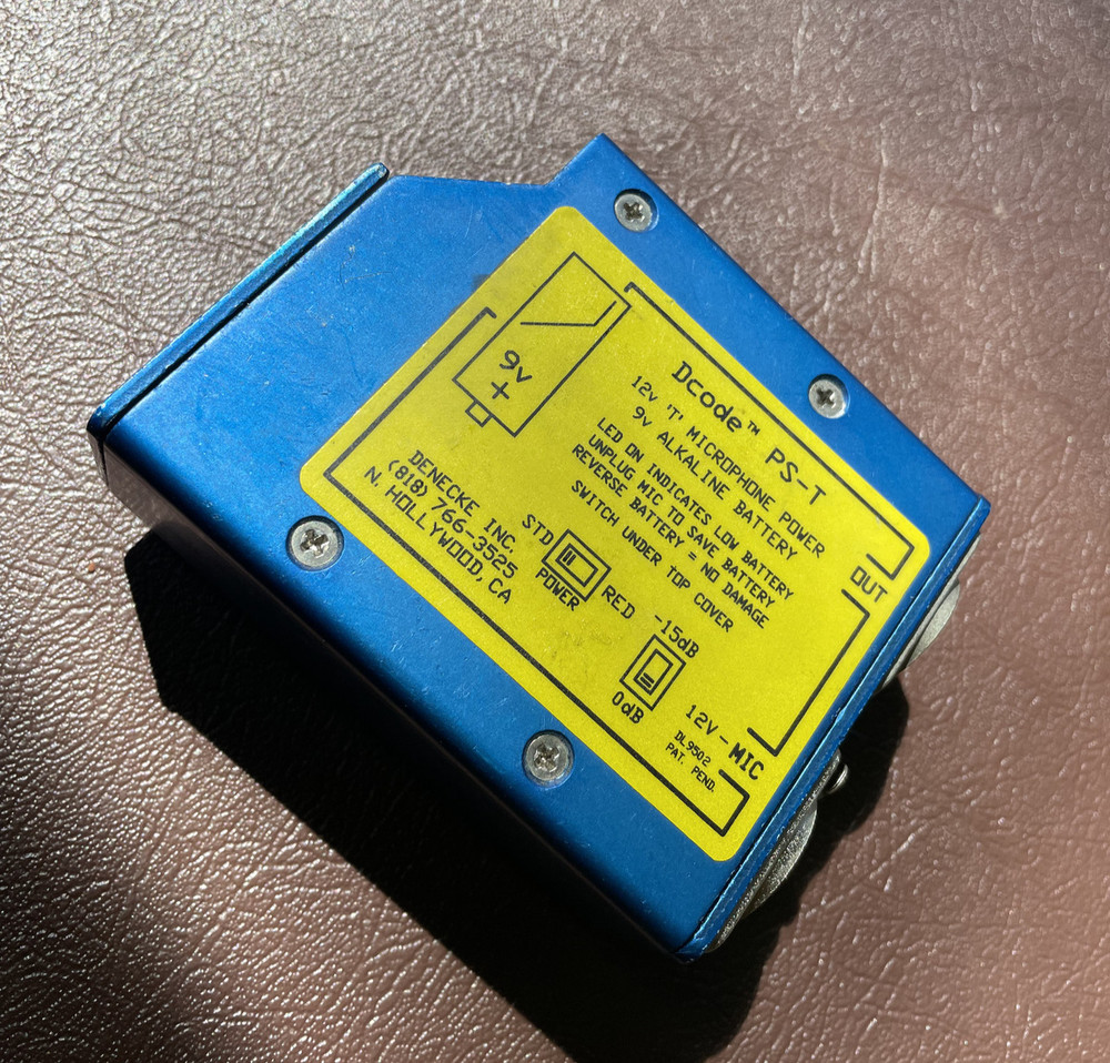 Denecke Dcode PS-T 12 Volt Microphone Power Supply