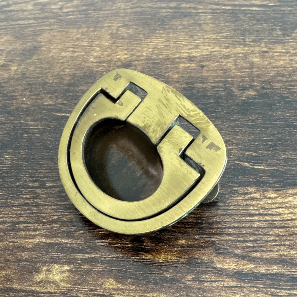 Drexel Passage Drawer Pull Handle Campaign Brass KBC N-16817 Vintage Replacement