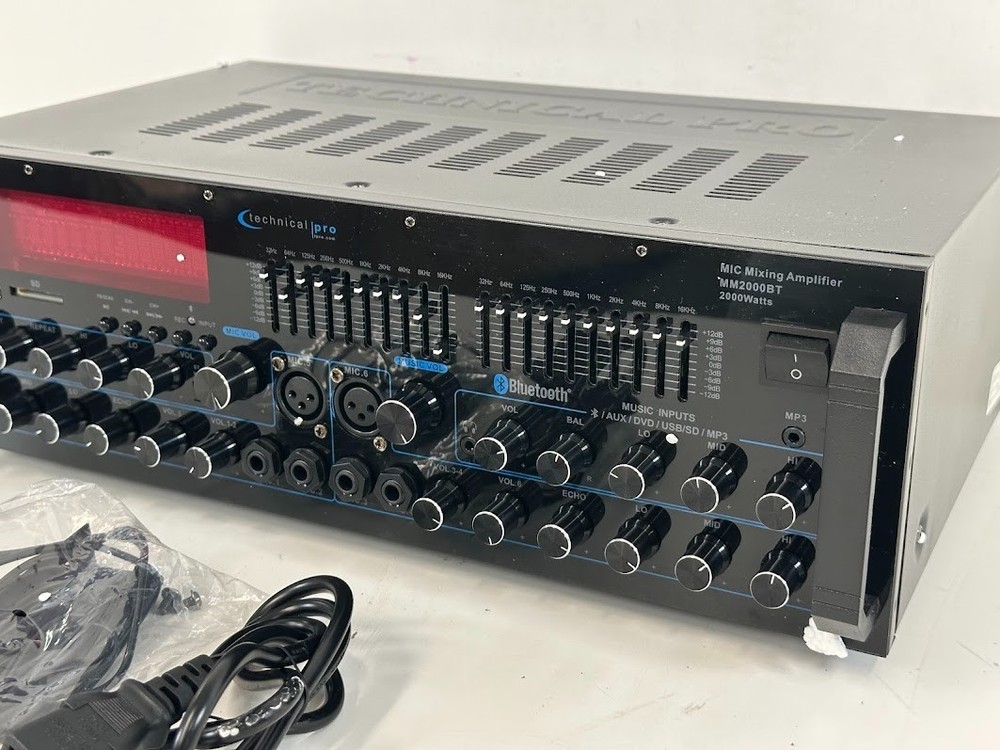 Technical Pro 2000 Watts Professional Mixer and Amplifier