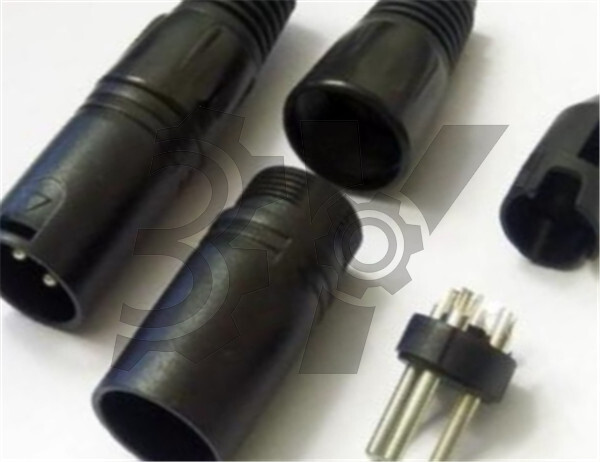 1PCS XLR Male 3-pin Plug Connector MicrophPatch NEW