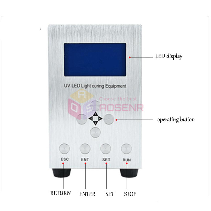 LCD Screen 365nm Spot UV LED Light Source Glue Curing Machine AirCooling.