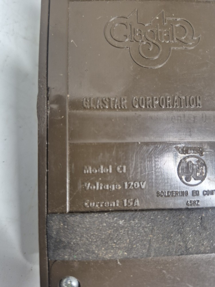 Glastar Temperature Control Unit Model C1 120V 15A Soldering Iron Controller