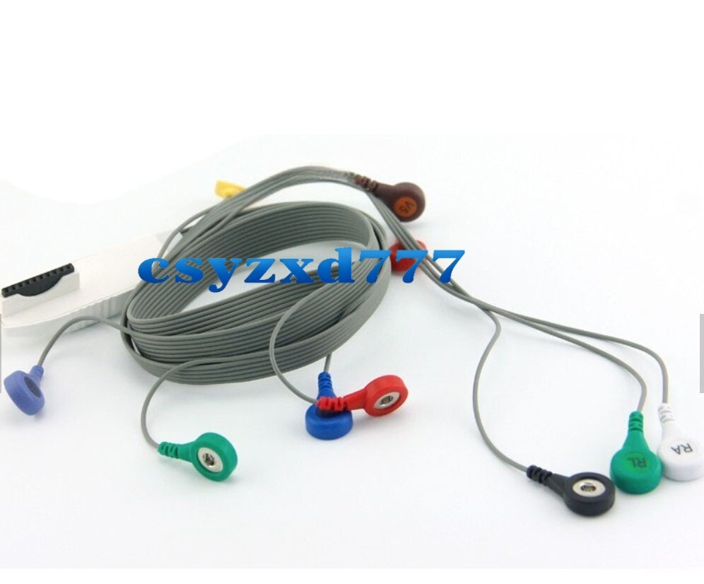 for Dynamic ECG Cable10 lead Wires Set Snap AHA