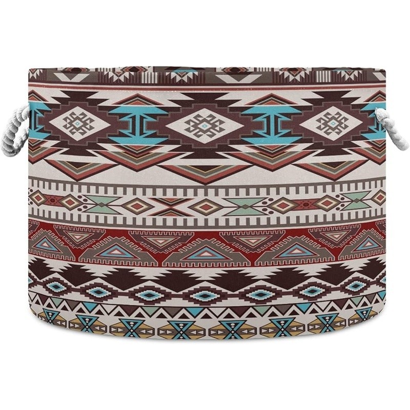 Large Durable Canvas Storage Basket W/ Soft Handles Organizing Home Essentials