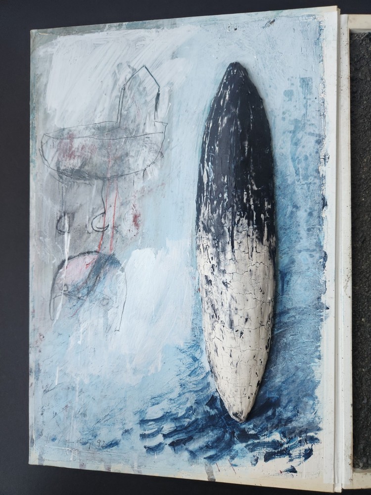 Hans Sieverding 1992 Original Abstract Mixed Media Assemblage Oldenburg, Germany