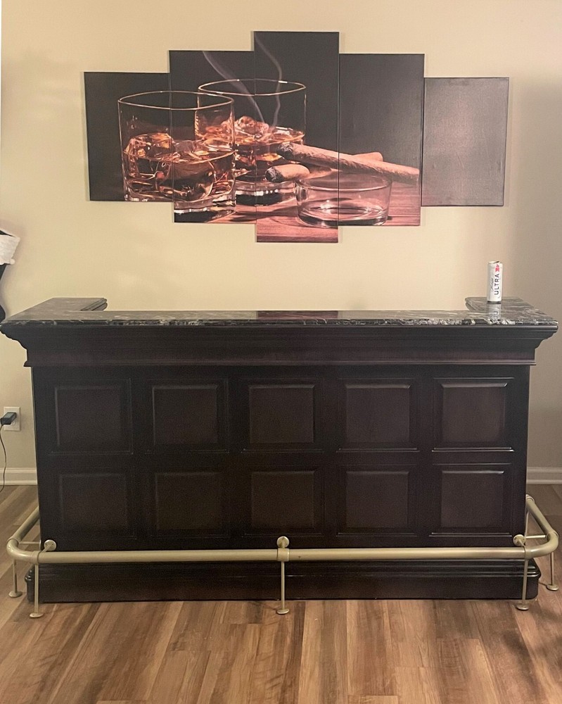 Modern Dark Transitional Style Home Bar - WNL103
