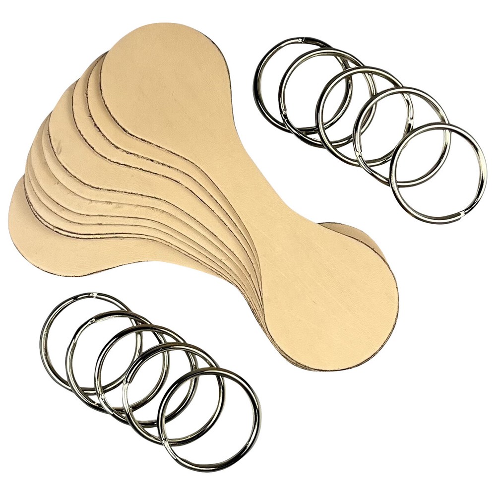 Folded Round Key Fob Kit, 10 Pack
