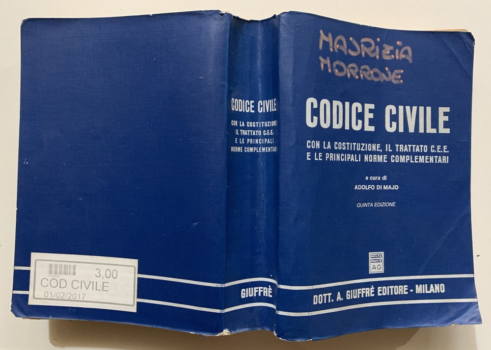CIVIL CODE CONSTITUTION GIUFFRè 1991