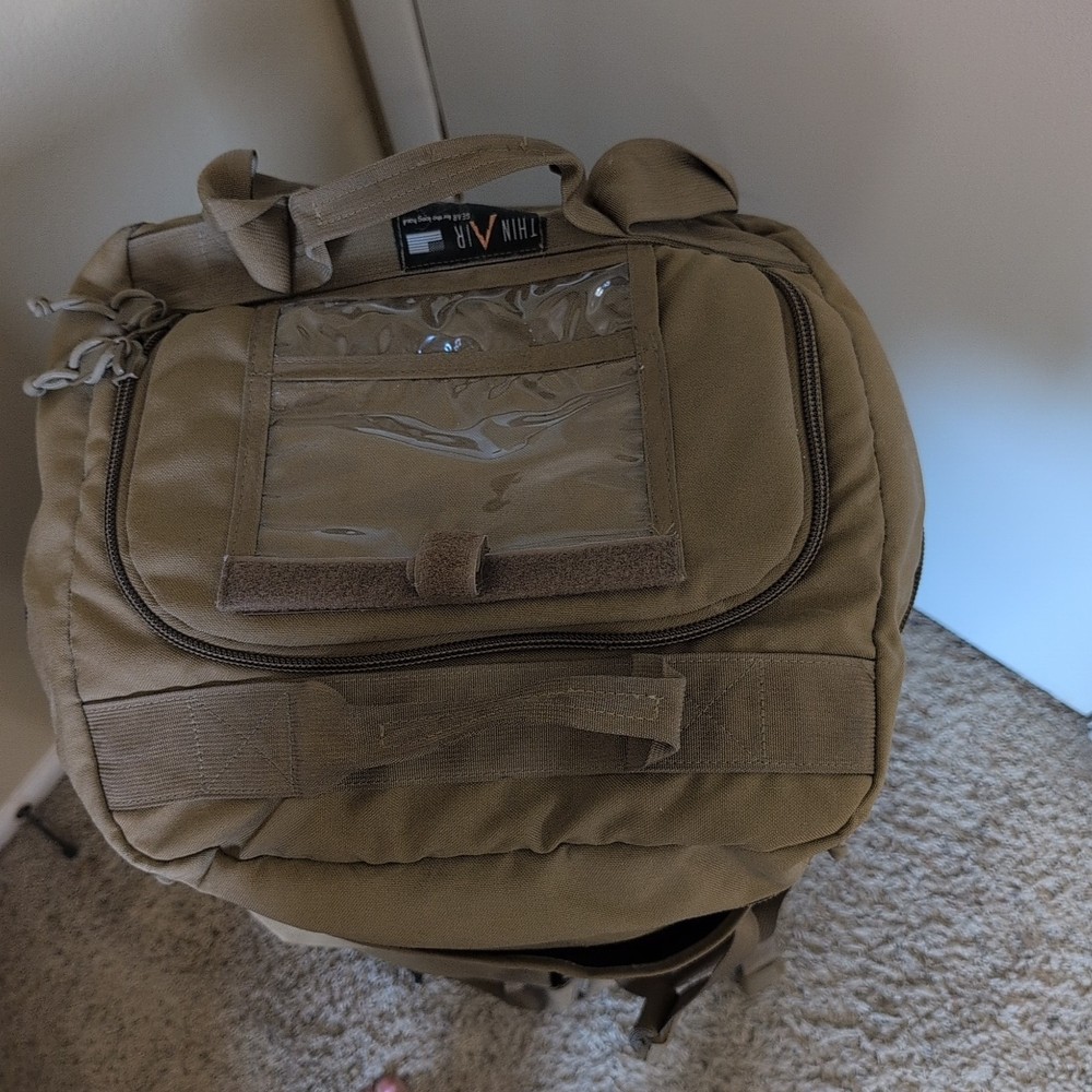 USMC Thin Air Gear Rolling Deployment/Backpack Coyote Brown - 3 Dividers