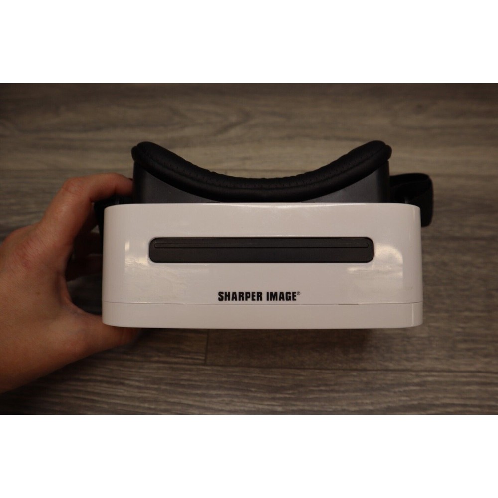 Sharper Image 2017 VR Virtual Reality Glasses White Head Set Visor System