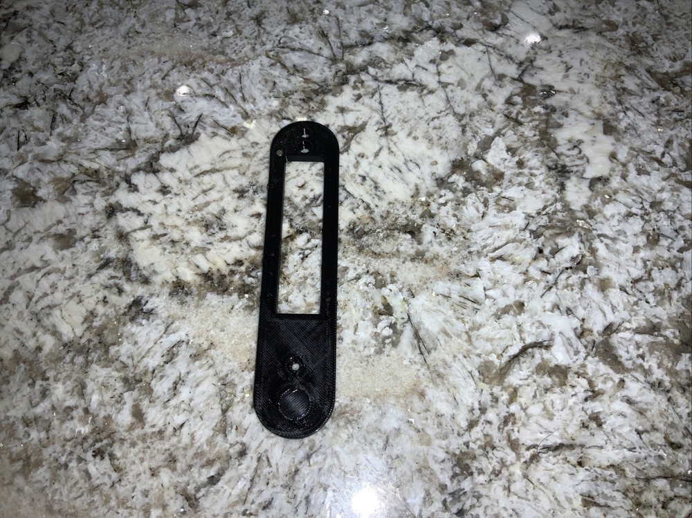 Google Nest Battery Doorbell Mounting Plate Replacement (Black)