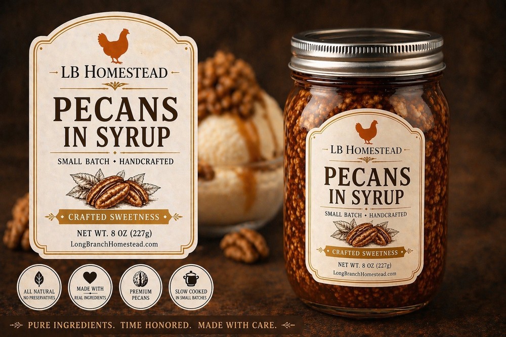 Pecans In Syrup 8 Oz