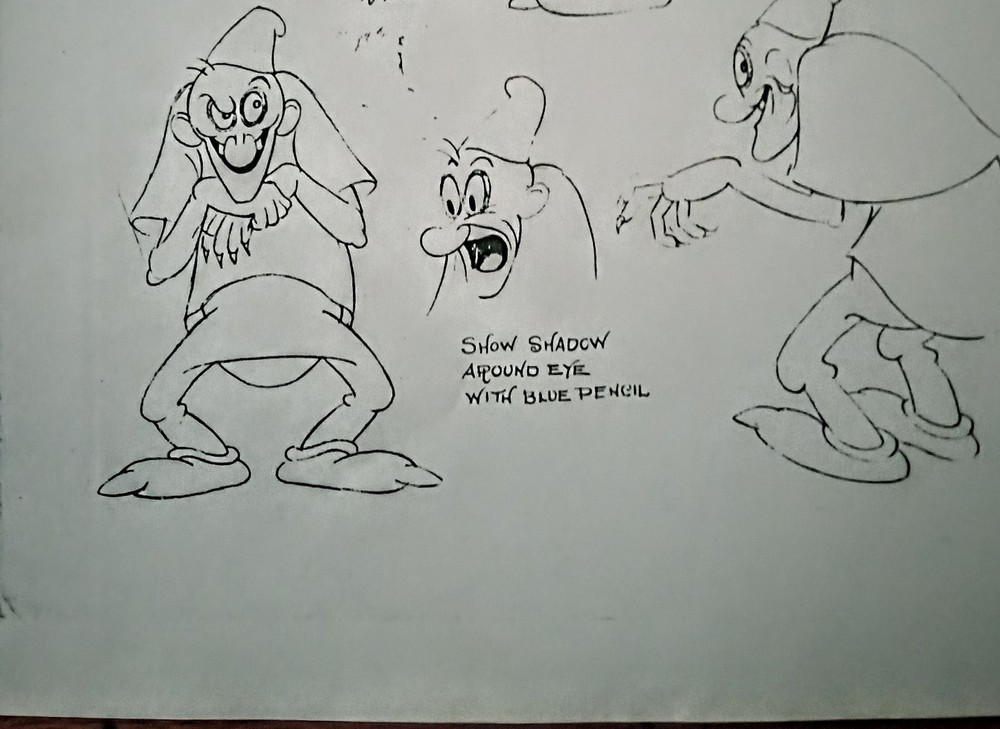 Fleisher Studio's 1940 Production Animation Model Sheet