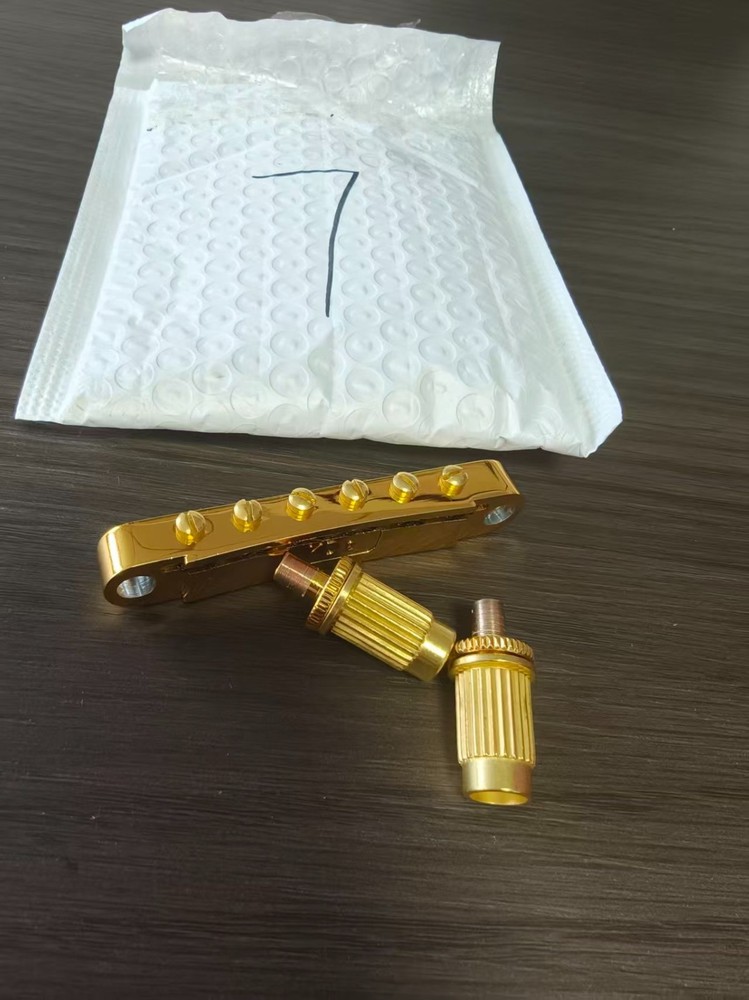 GUYKER Tune-O-Matic Roller Saddle Guitar Bridge Post Hole 4.2mm brass...
