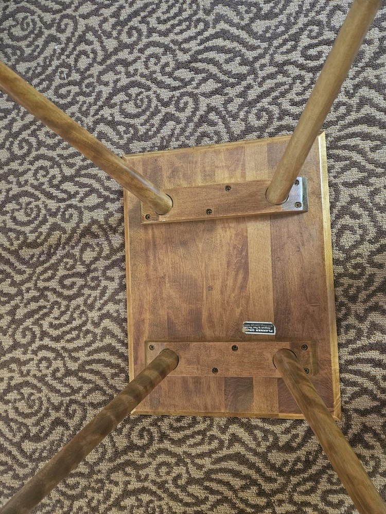 Restored Vintage Mid-Century Maple Planner Group End Table
