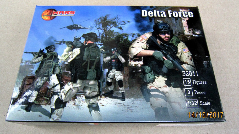 Delta Force, US infantry 15 figures scale 1/32 Mars Figures 32011