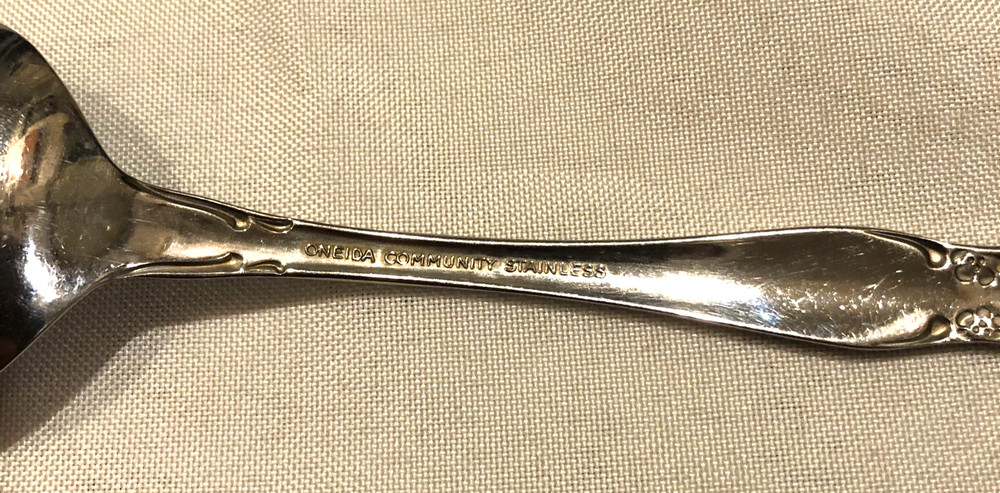 CHATELAINE By Oneida Community Set of 5 Serving Pieces Glossy Stainless Flatware