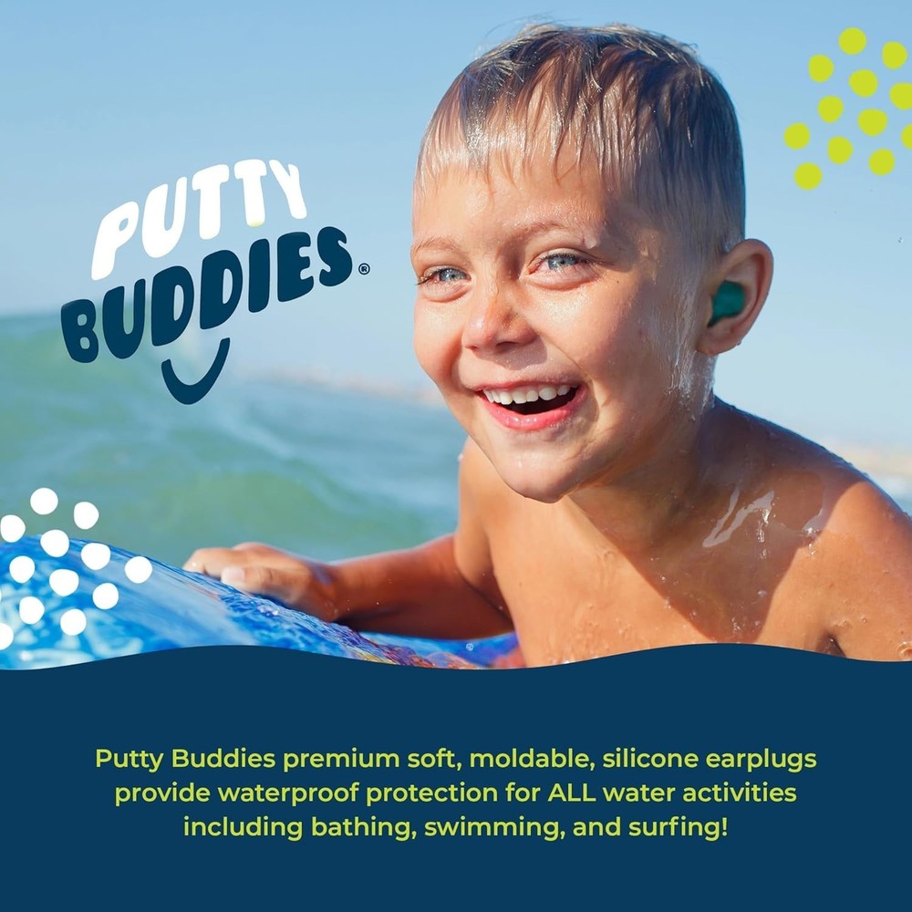 Reusable Earvolution Swimming Ear Plugs - Comfortable Protection Against Water