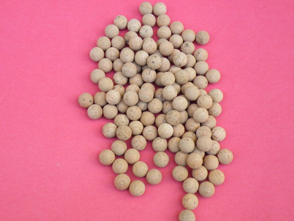 100 NATURAL CORK BALLS 1/2" DIAMETER