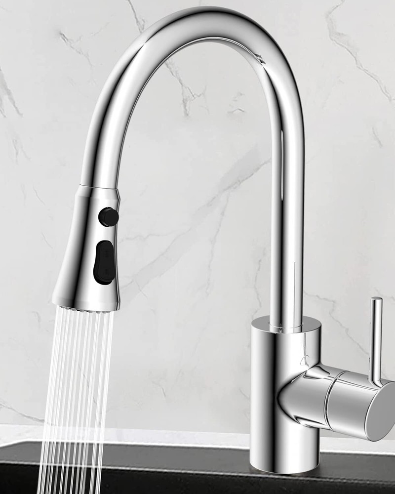 Hibbent Kitchen Faucet Sprayer Head Replacement - Pull Down Faucet Spray Head