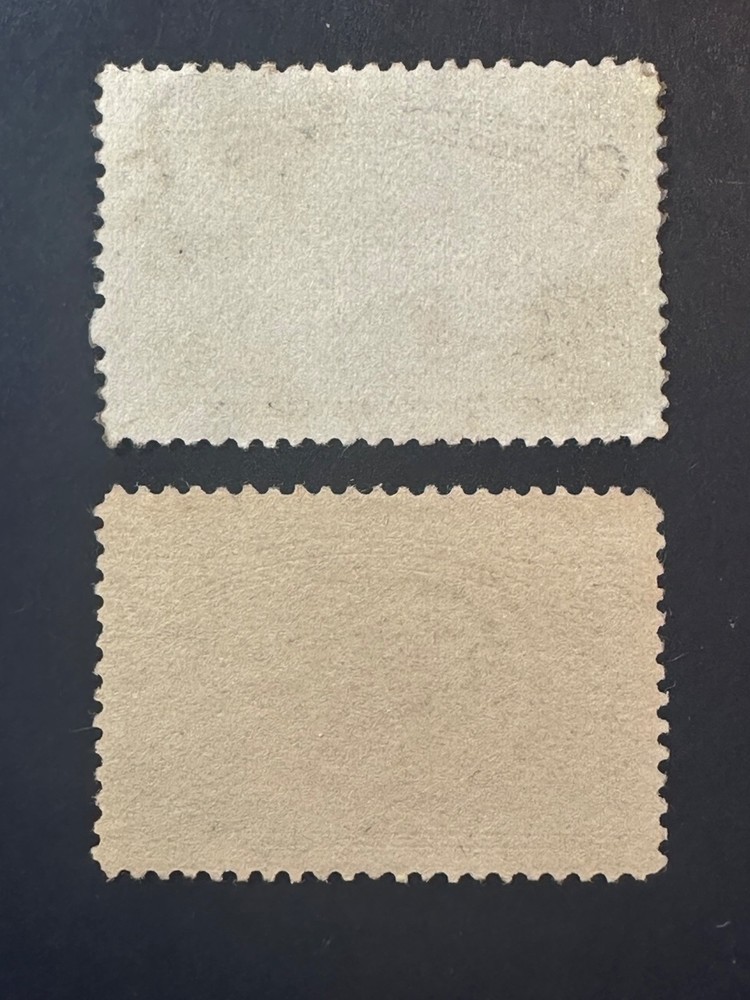 Scott # 231 Qty 2 Broken Hat & Frame line 2024 Scott Catalogue Value $ 3.95