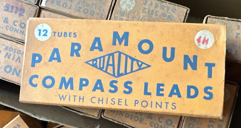 Vintage Paramount Compass Leads, w/Chisel Points, 12 Tubes, No. 5112