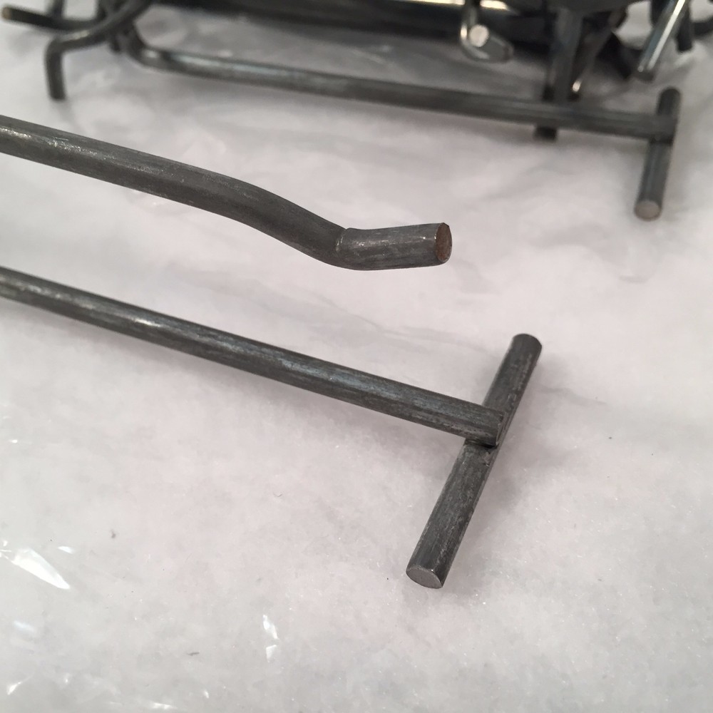 13 pc 5" Scan Hooks for 3/16" - 1/4" Pegboard