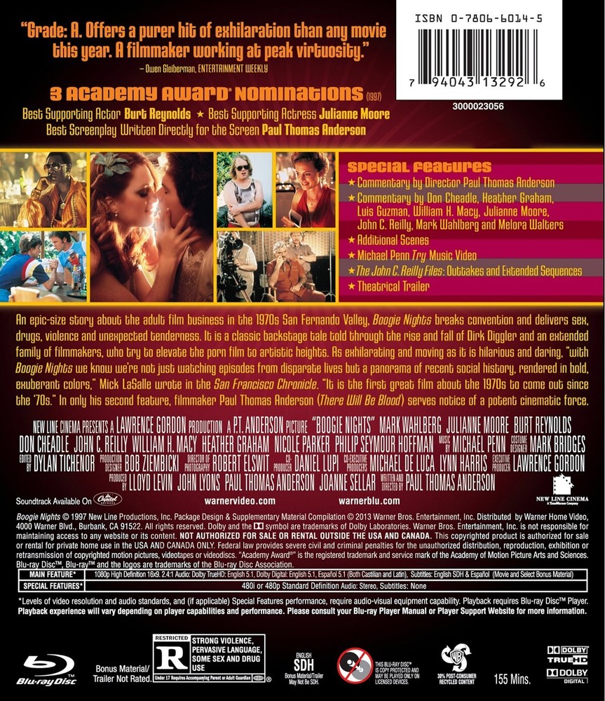 Boogie Nights Blu-ray Mark Wahlberg NEW