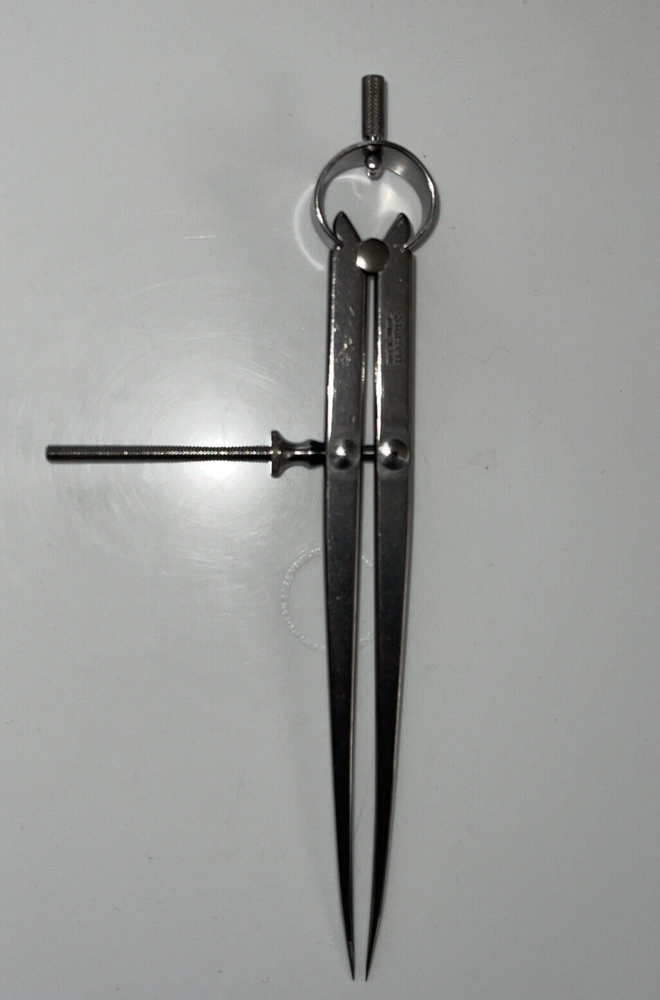 Starrett 83 Yankee Spring-Type Dividers Solid Nut leg 8.5"