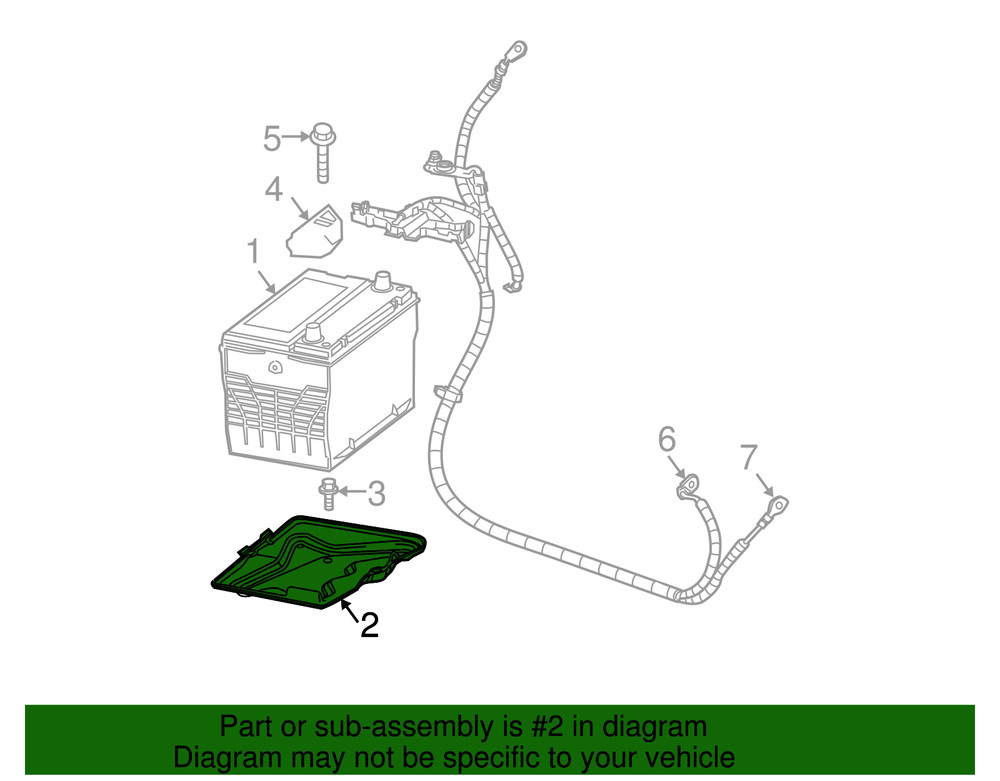 Genuine GM Battery Tray 10408951