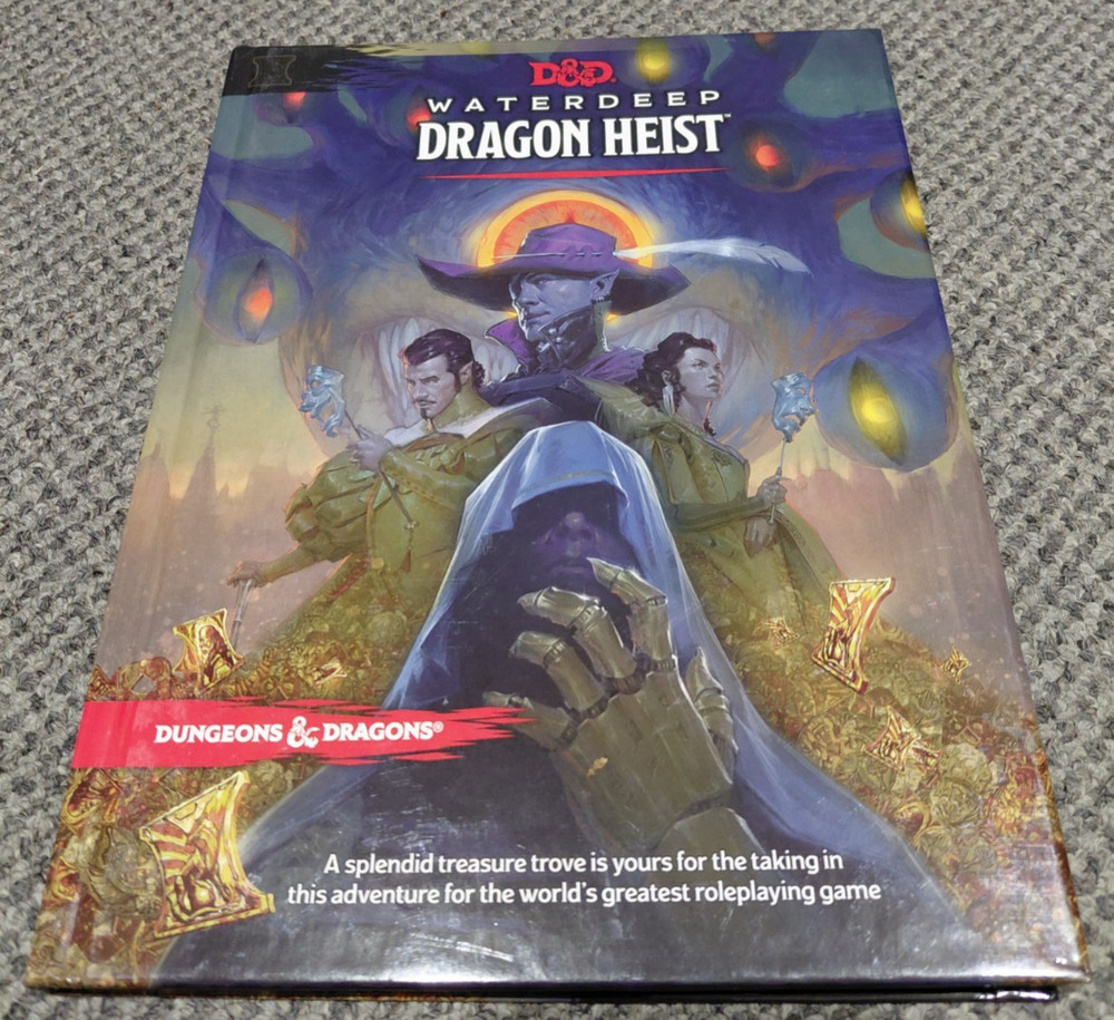 Waterdeep Dragon Heist - Dungeons & Dragons 5th Edition - WOTC W/ Map Attached