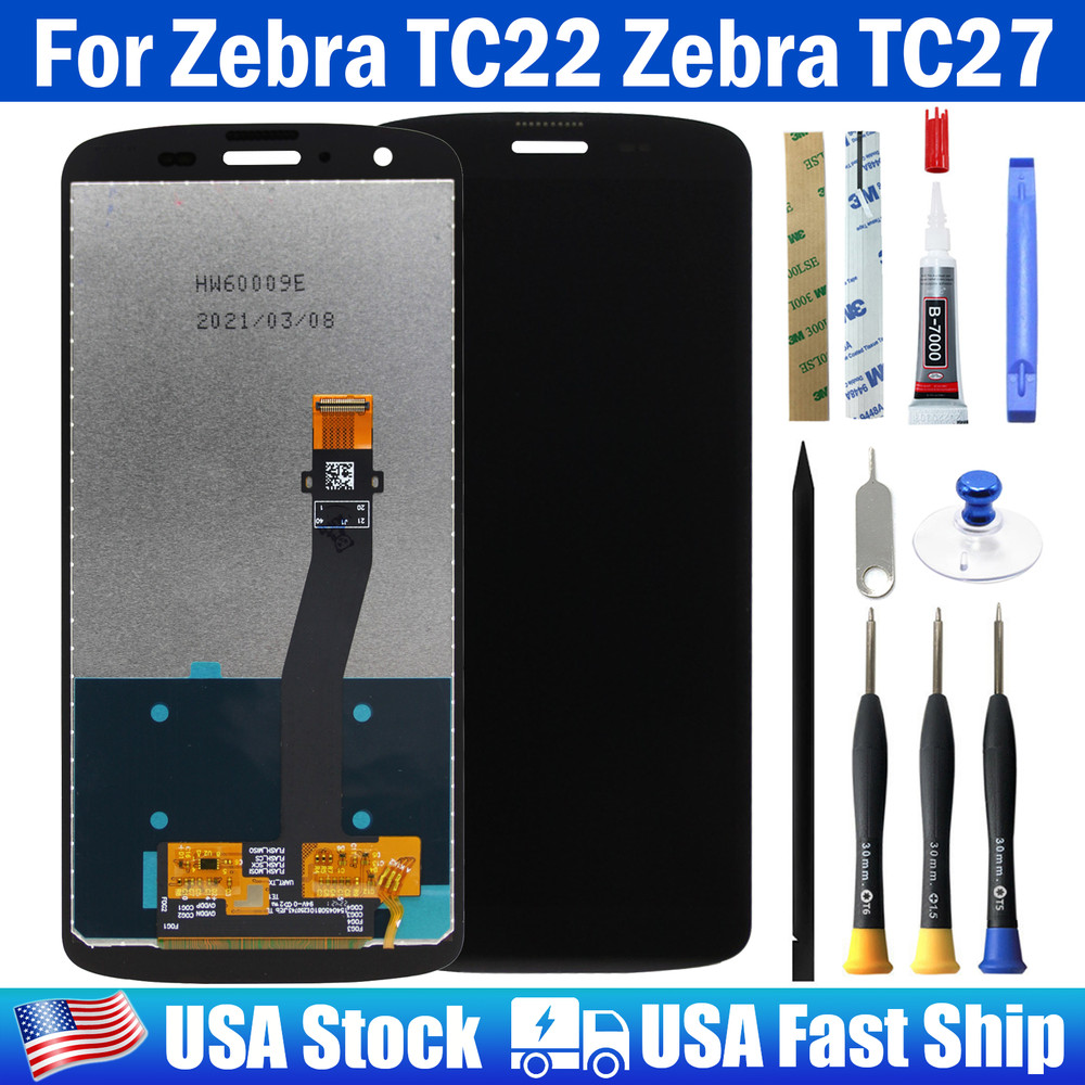 OEM Replacement Digitizer LCD Display Touch Screen + Tools For Zebra TC22 TC27
