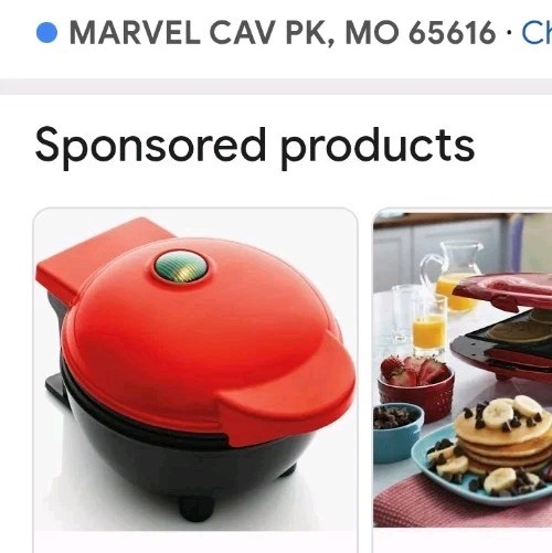 Dash Mini Personal Pie Maker Dual Nonstick Plates Red Pies & Quiche