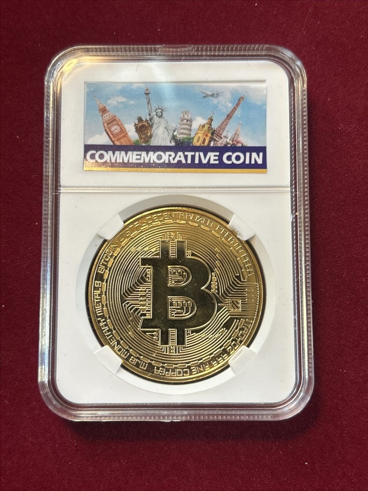 Cool Collectible Iron Bitcoin In Case