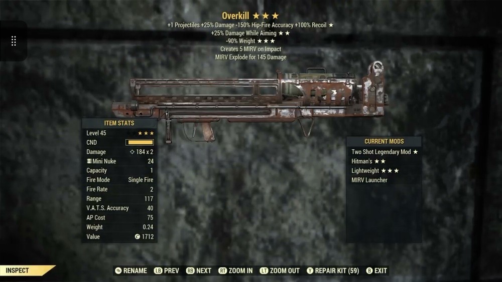 (Xbox) Overkill - Two Shot Fat Man