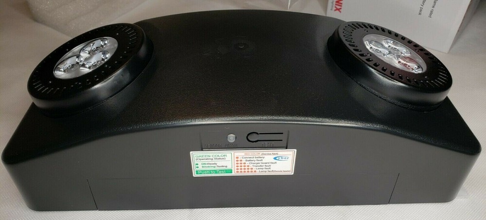 Exitronix NFT-HO-B-G2 High Output LED Emergency Light, Battery Backup, Black,NEW