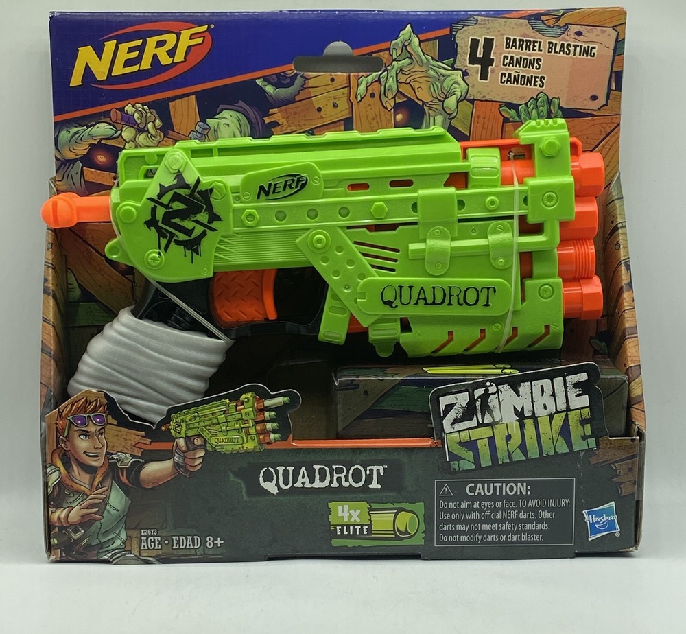 Hasbro NERF Zombie Strike Quadrot, 4x Elite