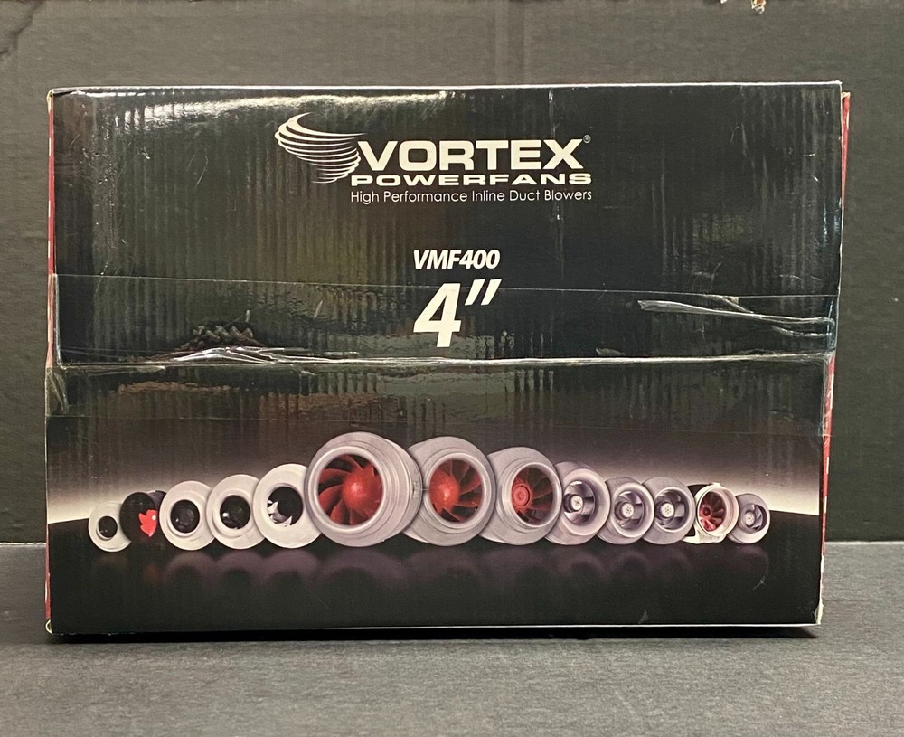 4" Vortex High Performance Inline Duct Fan 157 CFM