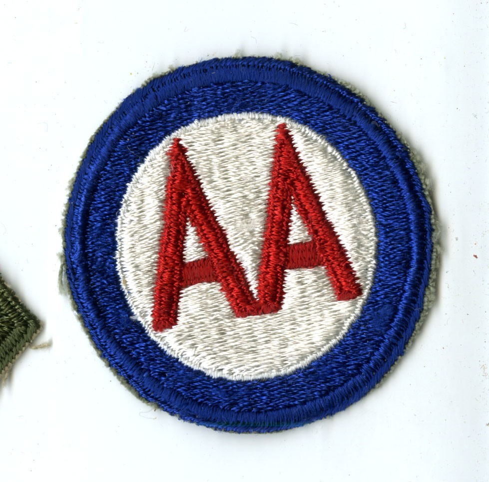 Antiaircraft Command White Back Patch WWII Vintage