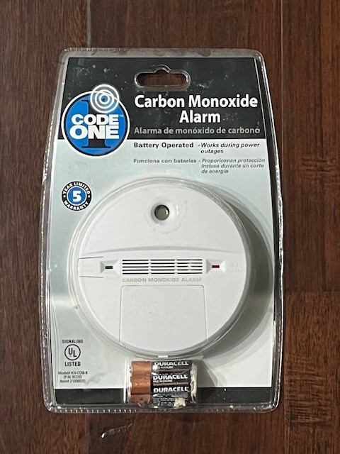 Code One Carbon Monoxide Alarm, KN-COB-B