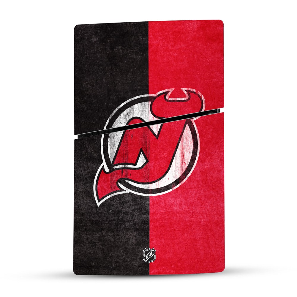 NHL NEW JERSEY DEVILS VINYL SKIN DECAL FOR PS5 SLIM DIGITAL CONSOLE & CONTROLLER