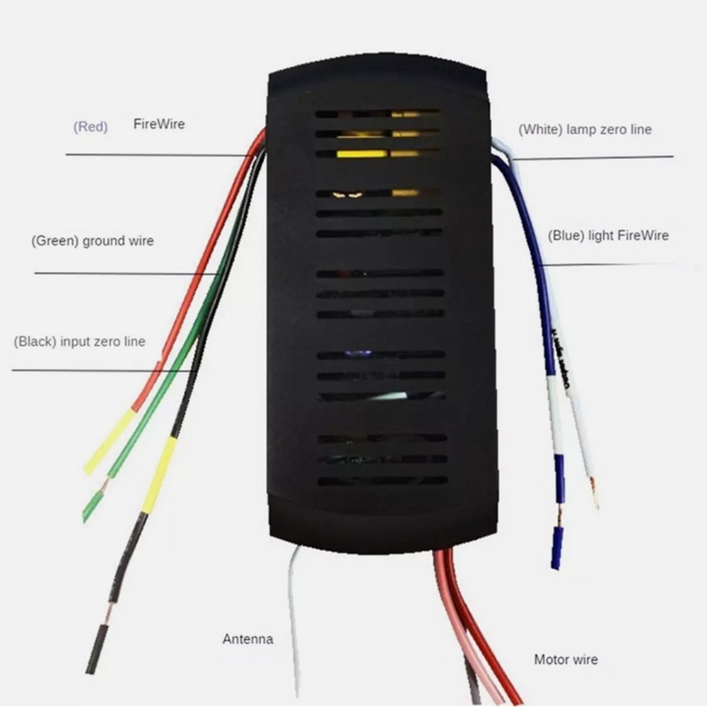 DC Output Ceiling Fan Receiver With 6 Speed Remote Control Functionality