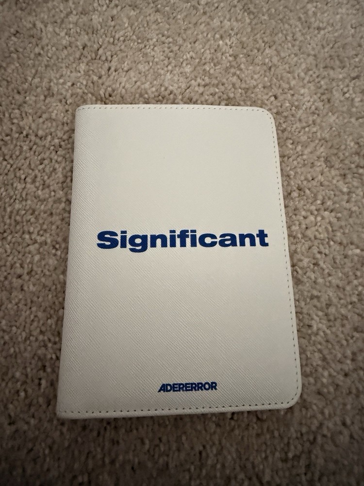 Ader Error Significant Passport Wallet White