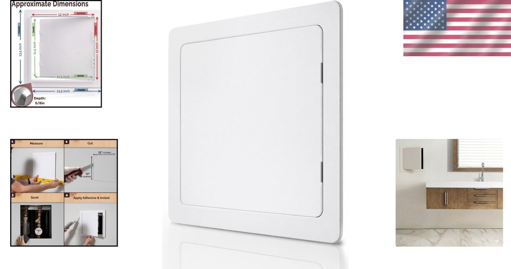 Durable 12x12 Access Panel for Easy Installation & Stylish Wall Concealment