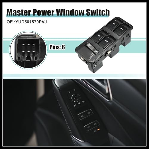 Front Left Driver Side Master Power Window Switch Fit for Land Rover LR3 -