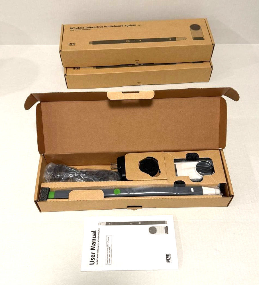 Lot of 3 IPEVO IW2 Wireless Interactive Whiteboard System