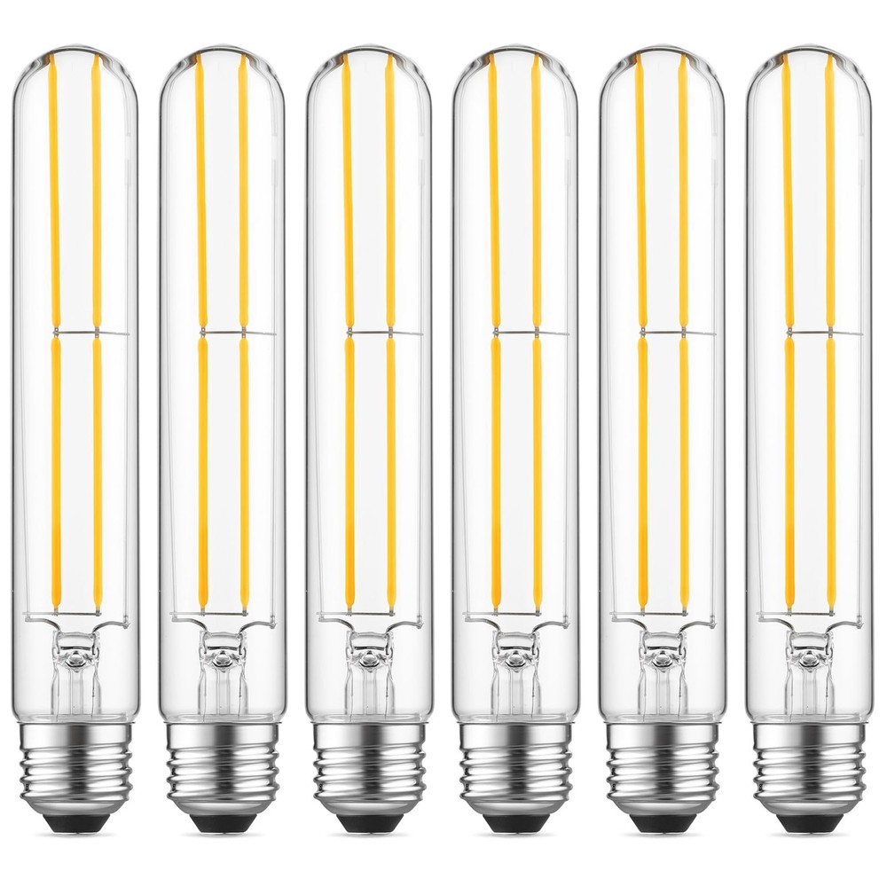 60W Equivalent Dimmable LED Bulb 4000K Cool White T10 Pack of 6
