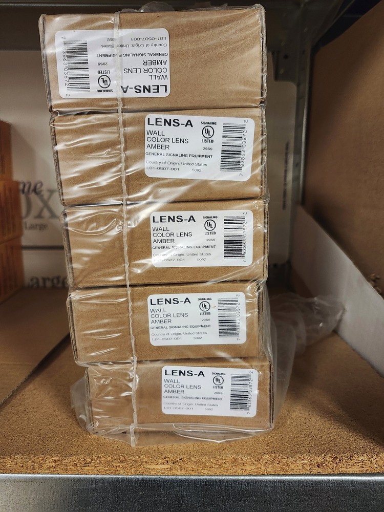 Amber Color Lens, for Wall Units, System Sensor #LENS-A