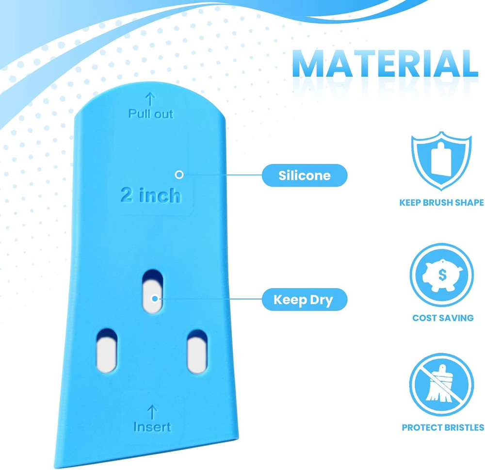 3 Pack Paint Brush Protector Covers – Protects Bristles & Keeps Shape for 2" Fla