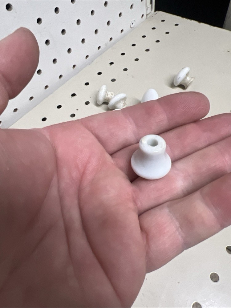 Lot 13 Antique White Ceramic Drawer Pulls Cabinet Knobs Assorted Lot Sizes